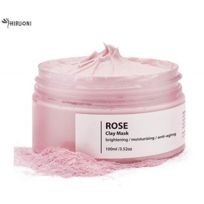 Skin Care Factory Organic Deep Cleansing Mineral Pink Rose Mud Clay Face Mask